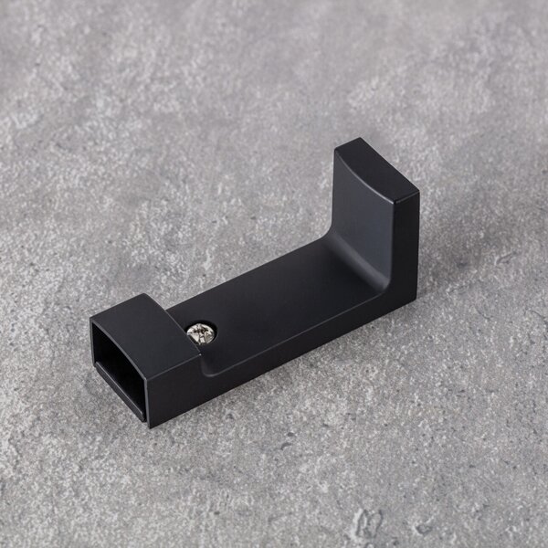 Metal wall bracket for ceiling rail Premium black