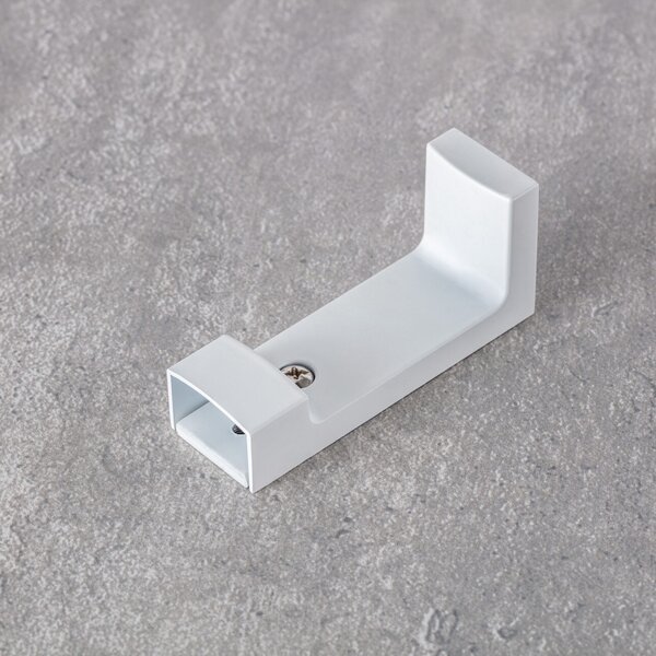 Metal wall bracket for ceiling rail Premium white - set