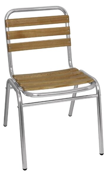 Malaa Aluminium Ash Wood Chair - Indoor/Outdoor For 4