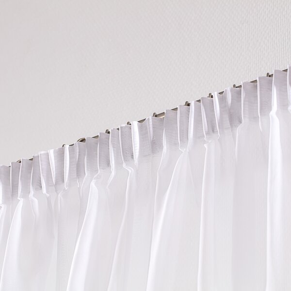 Pencil pleat voile/net curtain