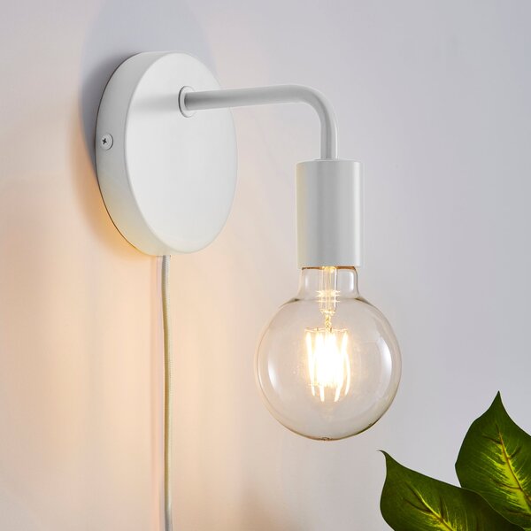 Elements Koppla Plug-In Wall Light White