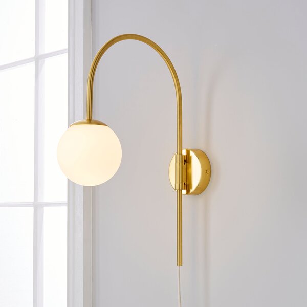 Eniola Easy Fit Plug in Wall Light Gold Gold