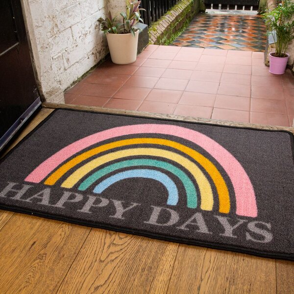 Rainbow Printed Washable Doormat | Luna