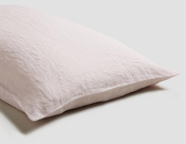 Piglet Blush Pink Linen Pillowcases (Pair) Size Super King