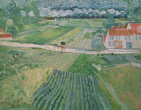 Vincent van Gogh - Fine Art Print Landscape at Auvers after the Rain, 1890, (40 x 30 cm)