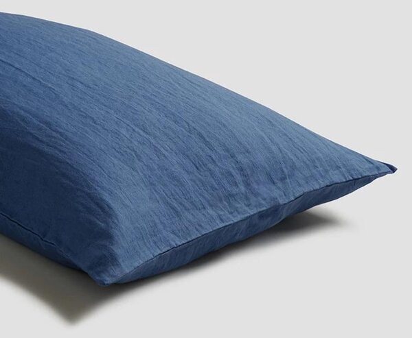Piglet Blueberry Linen Pillowcases (Pair) Size Super King