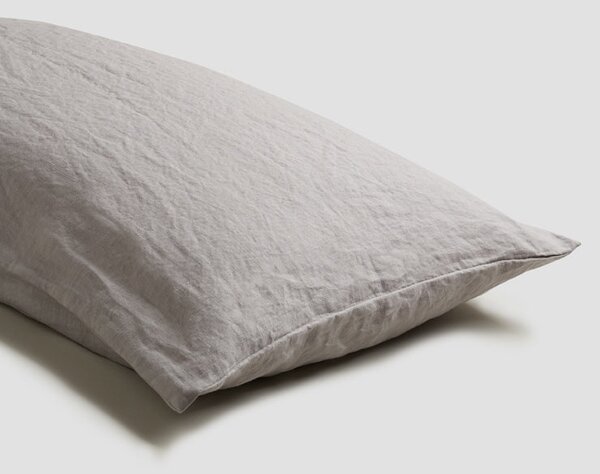 Piglet Dove Grey Linen Pillowcases (Pair) Size Super King