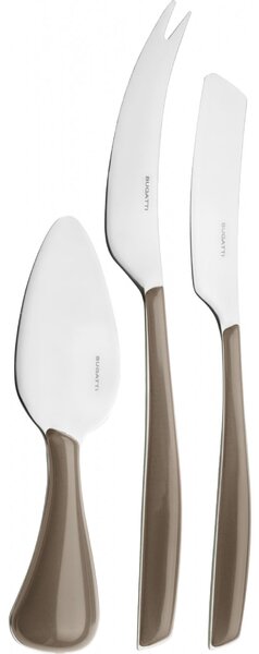 GLAMOUR 3-PIECE CHEESE SET - Tobacco