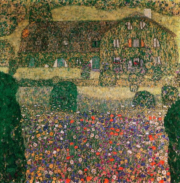 Gustav Klimt - Fine Art Print Country House by the Attersee, c.1914, (40 x 40 cm)