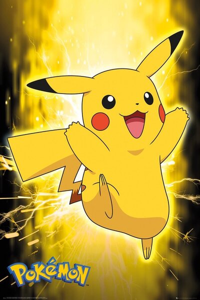 Poster Pokemon - Pikachu Neon, (61 x 91.5 cm)
