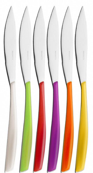 GLAMOUR 6 STEAK KNIVES - Mixed Colours