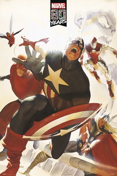 Poster Marvel - 80 Years Avengers, (61 x 91.5 cm)