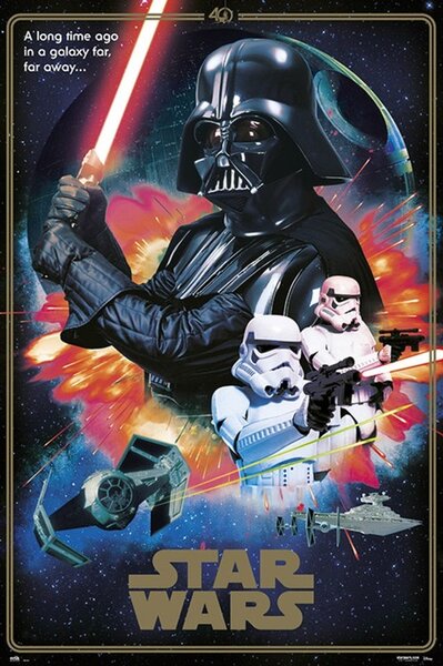 Poster Star Wars - 40th Anniversary Villains, (61 x 91.5 cm)