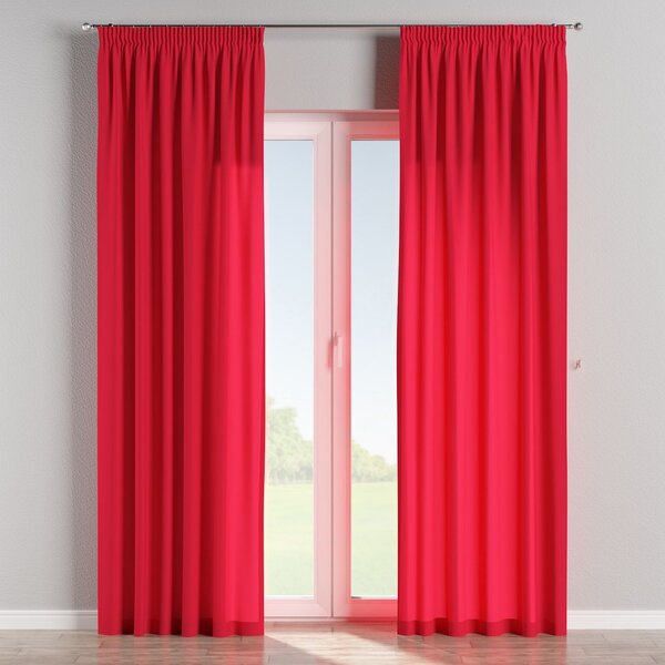 Pencil pleat curtain