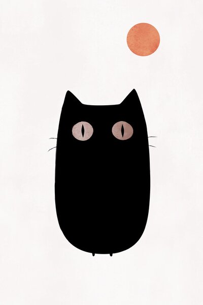 Illustration The Cat, Kubistika, (26.7 x 40 cm)