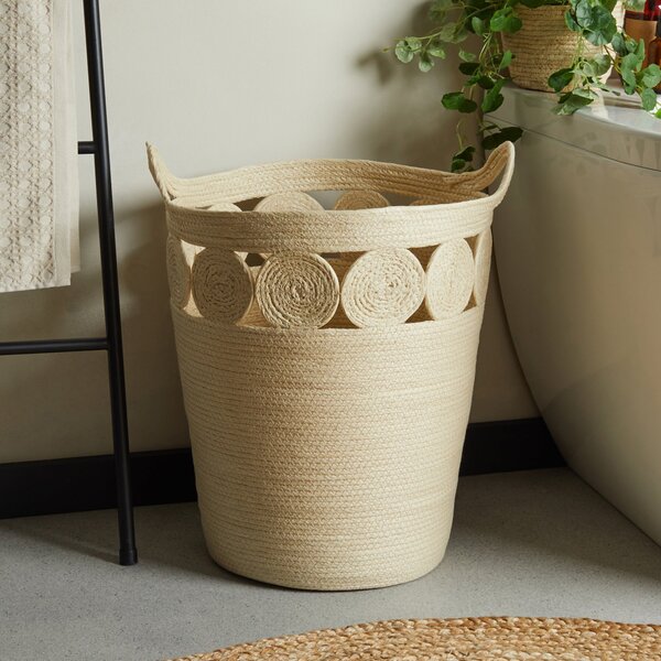Maize Natural Laundry Basket Brown
