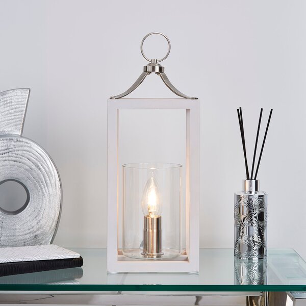 Tove Wooden Table Lamp Grey