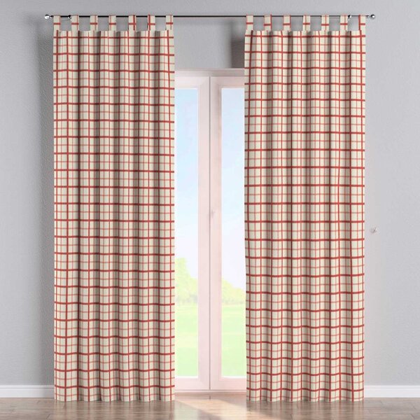 Tab top curtain
