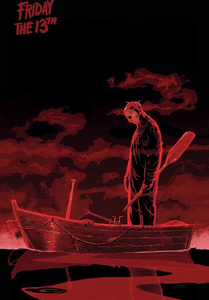 Art Print Friday the 13th - Boat