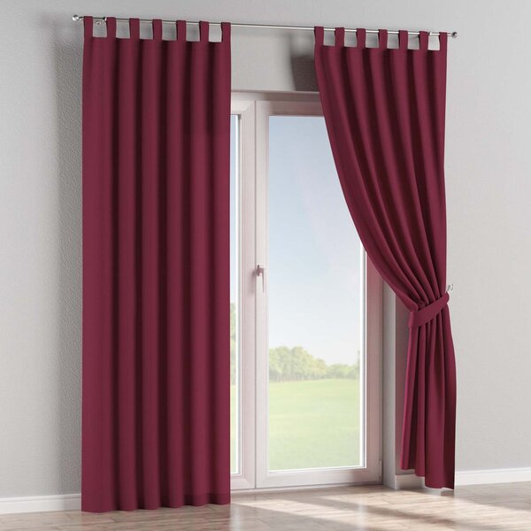 Tab top curtain