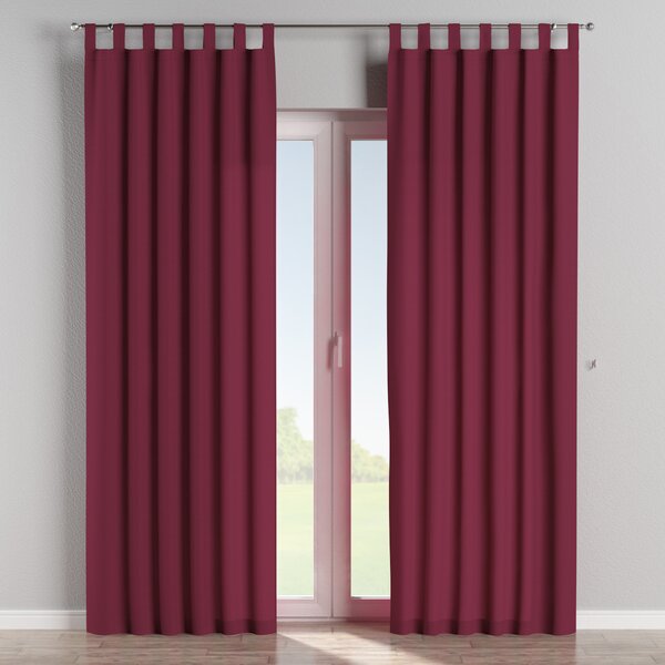 Tab top curtain
