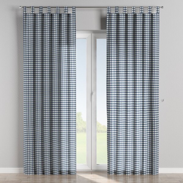 Tab top curtain
