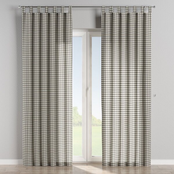 Tab top curtain