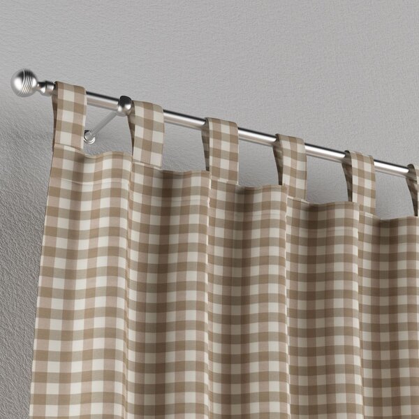 Tab top curtain