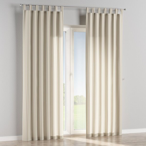 Tab top curtain