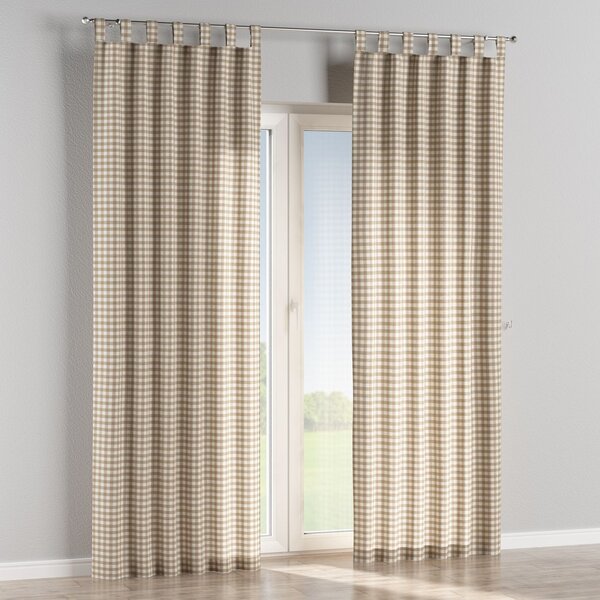 Tab top curtain