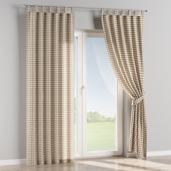 Tab top curtain