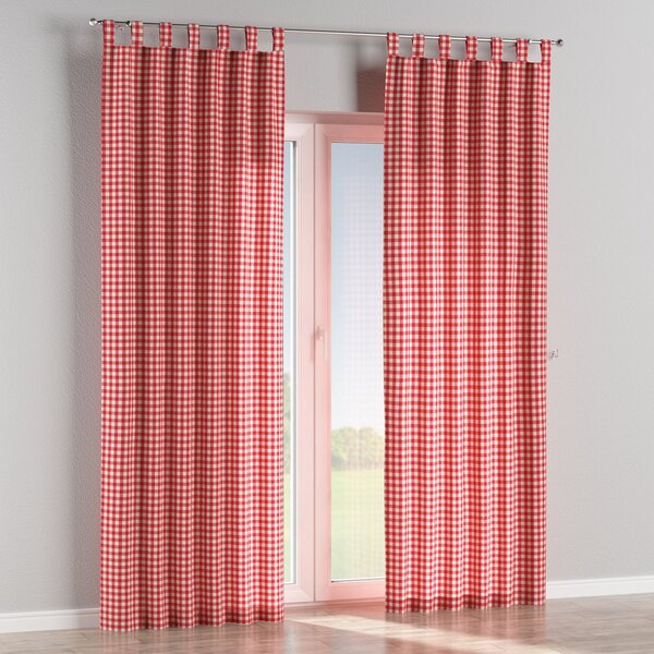 Tab top curtain