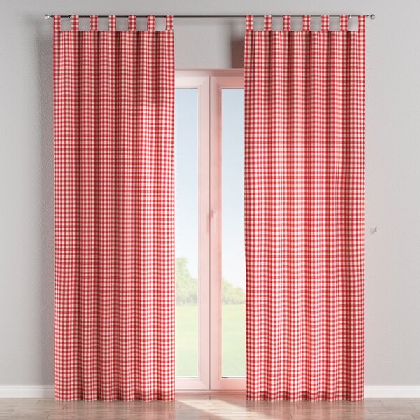 Tab top curtain