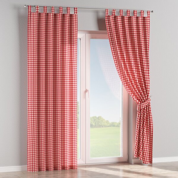 Tab top curtain