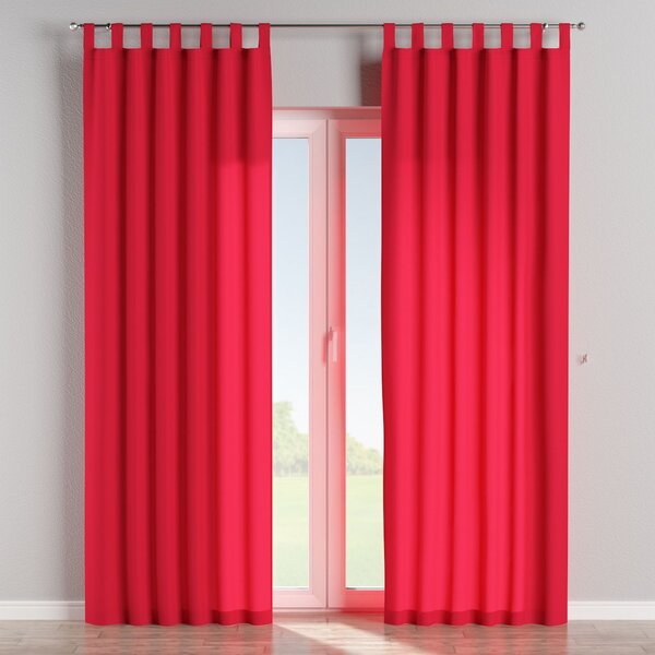 Tab top curtain