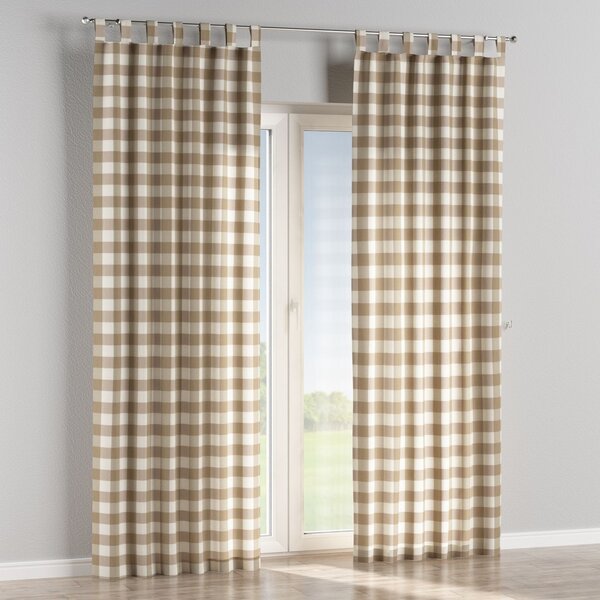 Tab top curtain