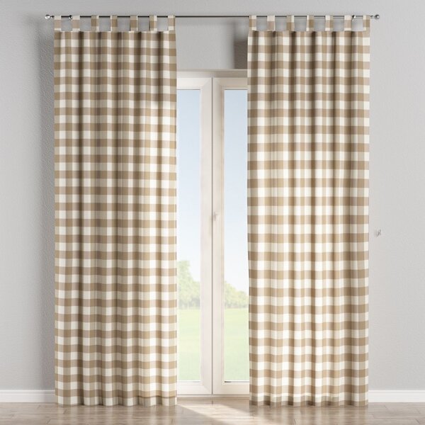 Tab top curtain