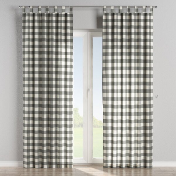 Tab top curtain