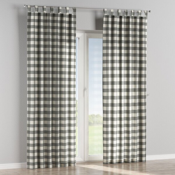 Tab top curtain