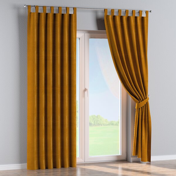 Tab top curtain