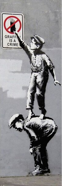 Poster Banksy - Is A Crime, (53 x 158 cm)