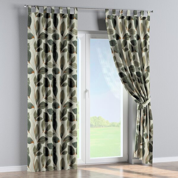 Tab top curtain