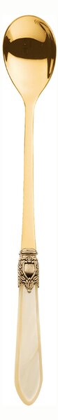 OXFORD GOLD 6 LONG DRINK SPOONS - Ivory