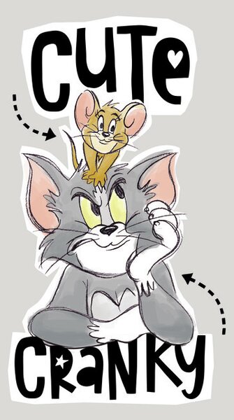 Art Poster Tom and Jerry - Cute and Cranky, (26.7 x 40 cm)