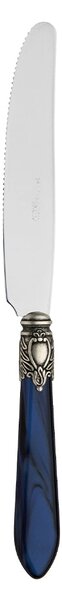 OXFORD OLD SILVER-PLATED RING 6 DESSERT & FRUIT SMALL KNIVES - Blue
