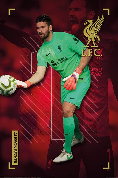 Poster Liverpool FC - Alisson Becker, (61 x 91.5 cm)