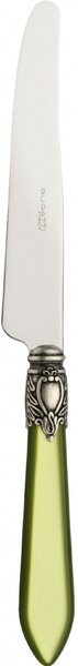 OXFORD OLD SILVER-PLATED RING 6 TABLE KNIVES - Silky Green
