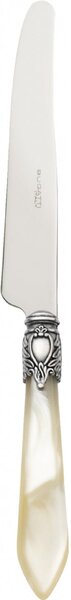 OXFORD OLD SILVER-PLATED RING 6 TABLE KNIVES - Ivory