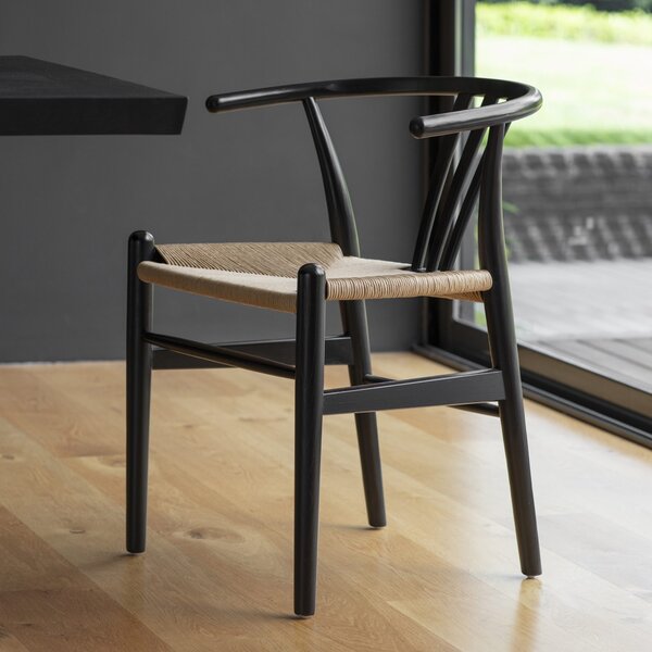 Whitney Wood Dining Chair - Black (Set of 2)