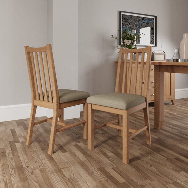 Galister Dining Chairs - Light Oak (2 Pack)